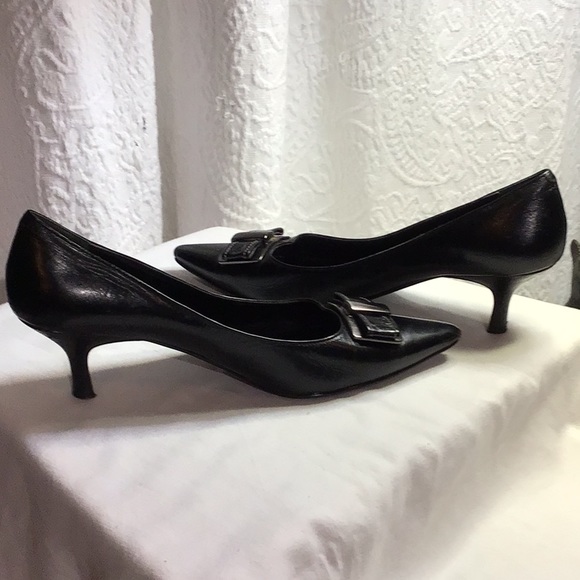 M.Patrick 2” Pump with Pewter accent on toe - Picture 4 of 5
